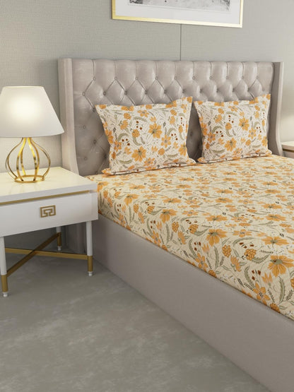 Raymond Home Cotton King Size Bedsheet Set – Model 012242-BF02
