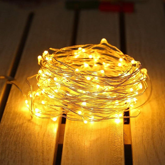 Lexton 5M Copper String Fairy Lights – Warm White