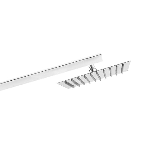 Ocko Stainless Steel Rain Shower | 15-Inch Arm Silver Finish