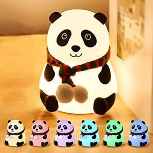 
                  
                    Lexton Cute Panda Night Light, Silicone Warm White, Nursing Room Light, USB Rechargeable Bedside Lamp, 1 Pc
                  
                