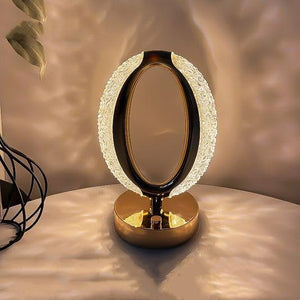 
                  
                    Lexton Rechargeable LED Crystal Table Lamp | 3-Level Brightness Control, Touch Sensor | Stylish Table Light for Bedroom, Living Room & Nightstand (Oval Design, Pack of 1)
                  
                