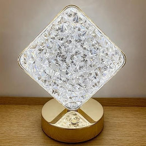 
                  
                    Lexton Triangular Pyramid Crystal Lamp | USB LED Table Light with 3 Mood Changing Colors | Stylish Design for Gifting & Home Lighting (Pack of 1)
                  
                