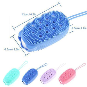 
                  
                    Silicone Bubble Bath Quick Foaming Scrubbing Soft Rubbing Massage Body Cleaner Brush for Shower Bathroom, Random Color
                  
                