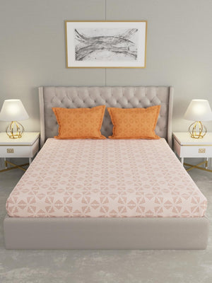 
                  
                    Raymond Home Celebrate Geometric Printed Double Bedsheet with 2 Pillow Covers | Queen Sized, 120 TC, Cotton Rich (2.24 m X 2.54 m,Pack of 1, Orange -012348-BF03)
                  
                