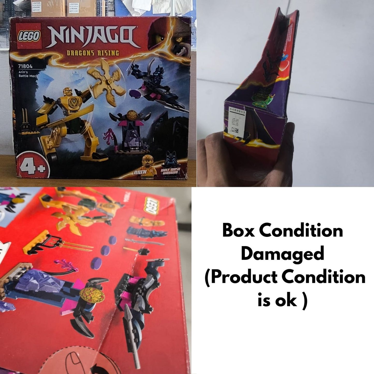LEGO NINJAGO Battle Mech for exciting ninja adventures (Box Condition Damaged, Product Fine)