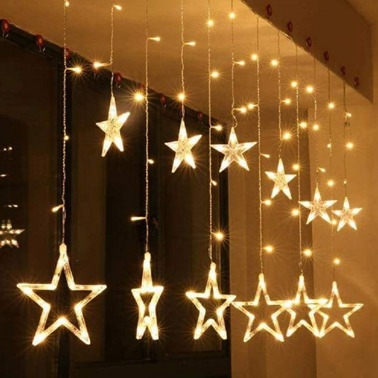 Lexton 12 Star Curtain Star Lights with 8 Modes