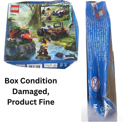 LEGO City Jungle Explorer ATV Red Panda Mission Toy 60424 for Kids (Box Condition Damaged, Product Fine)