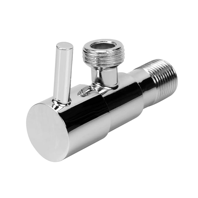 
                  
                    Ocko Flora Chrome Plated Angle Cock/Angle Valve Stop Cock Brass (Silver, Pack of 2)
                  
                