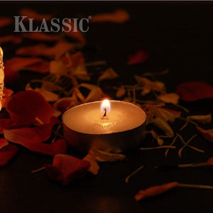 
                  
                    Klassic Tea-Light Candles/Unscented Tea-Light Long Lasting Candles for Home Decor, Table Centrepieces, Birthday Parties, Christmas (White, Pack of 10)
                  
                