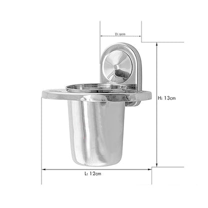 Ocko Stainless Steel Toothbrush Holder Tumbler – Silver (Pack of 1)