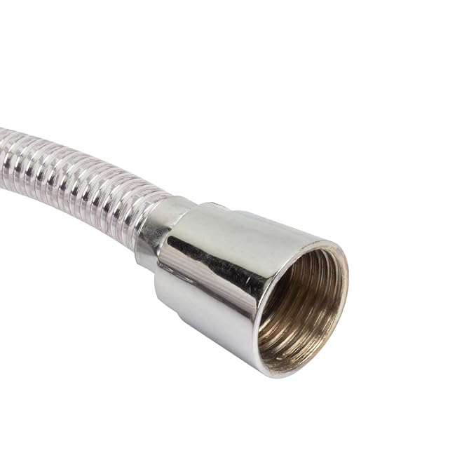Ocko 304 Stainless Steel Shower Tube – 1 Meter Chrome (Silver, Pack of 1)