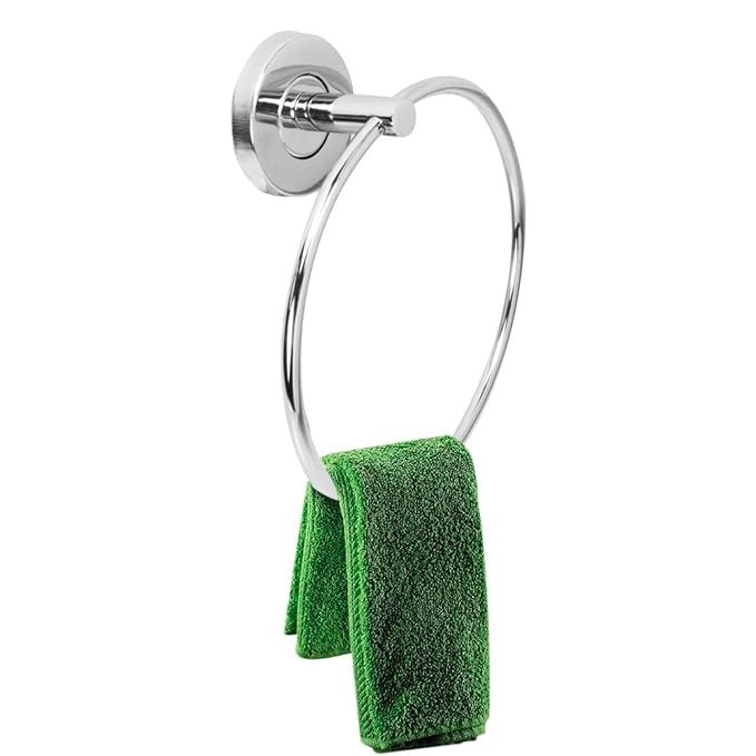 Ocko Stainless Steel Towel Ring | Chrome Finished Napkin Holder Silver