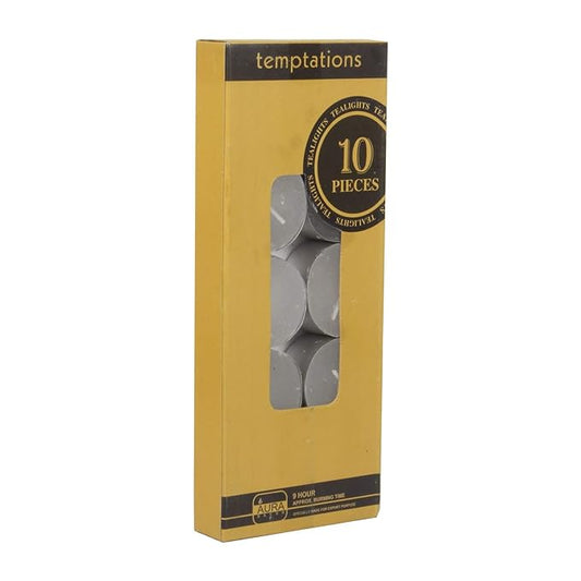 Klassic Unscented Tea-Light Candles | Long Lasting White Pack of 10