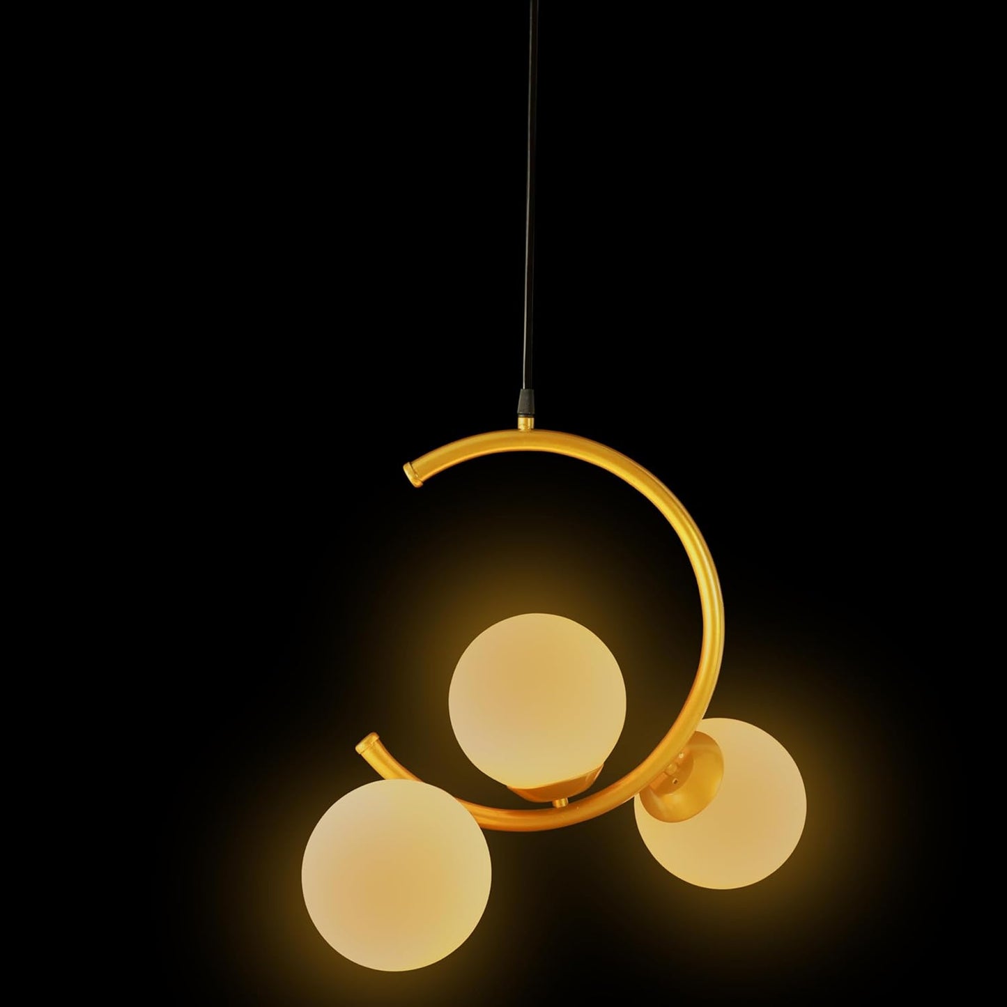 Lexton Modern Gold Ceiling Pendant Lamp – 3 Light