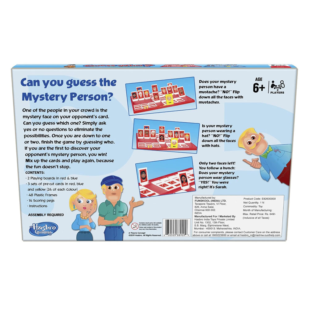 
                  
                    Guess Who? Game Original Guessing Board Game, Mystery Board Game For Kids Ages 6 And Up For 2 Players
                  
                