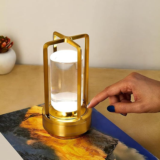 Lexton Cordless Rechargeable Lantern Table Lamp