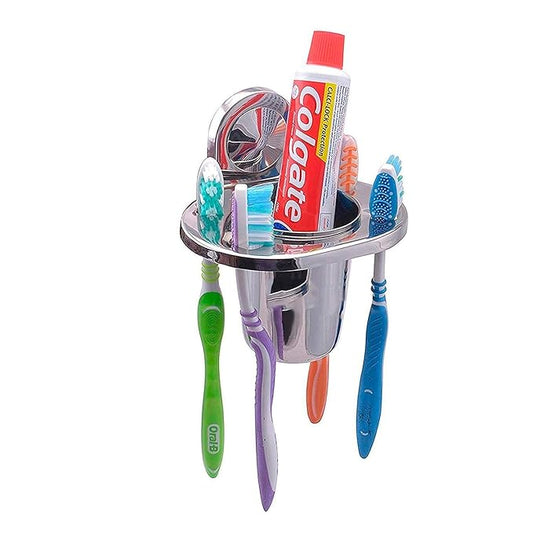 Ocko Stainless Steel Toothbrush Holder Tumbler – Silver (Pack of 1)