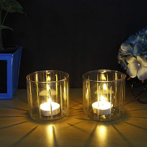 
                  
                    iCraft Decorative Handcrafted Golden Spikes Design Fancy T-Light Holders /Candle Holder for Living Room Table Home Decor Indoor Outdoor Decorations (Set of 2)
                  
                