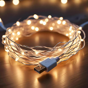 
                  
                    Lexton 10 m Led Copper String Light | USB Sourced | Warm White | for Indoor & Outdoor
                  
                