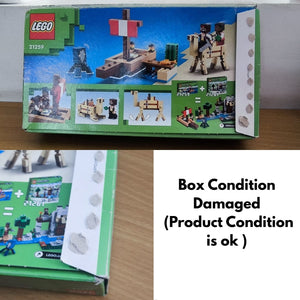 
                  
                    LEGO Minecraft The Pirate Ship Voyage Boat Playset 21259 Building Blocks Toys for 8+ Gift for Boys and Girls (Box condition is a bit worn out but product is fine)
                  
                
