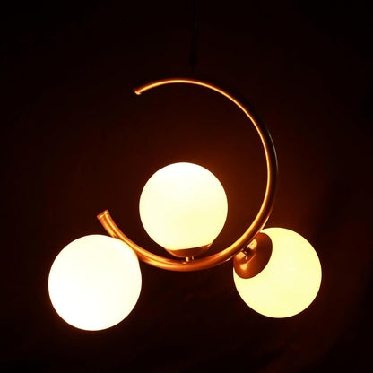 Lexton Modern Gold Ceiling Pendant Lamp – 3 Light