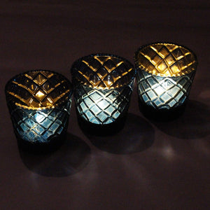 
                  
                    iCraft Decorative Handcrafted Criss Cross Design Fancy T-Light Holders /Candle Holder for Living Room Table Home Decor Indoor Outdoor Decorations (Set of 3)
                  
                