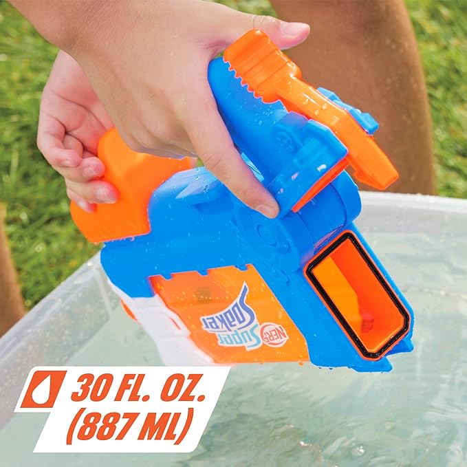 
                  
                    Nerf Super Soaker Flip Fill Water Blaster - 4 Spray Styles - Fast Fill - Large 890ml Water Tank - Pichkari for Outdoor Water Games, Branded Toy Pichkari for Kids 6+
                  
                