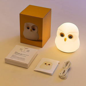 
                  
                    Lexton Cute Owl Night Light, Silicone Warm White, Nursing Room Indoor Light, USB Rechargeable Bedside Lamp, 1 Pc
                  
                