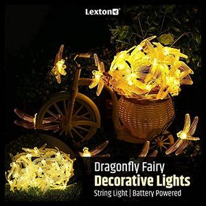 
                  
                    Lexton Dragonfly 16 led 3 Meter Fairy String Light Plug-in LED Fairy String Lights | Warm White | Decorative Lights | Battery Sourced | for Diwali, Bedroom, Birthday, Wedding, Home Decoration
                  
                