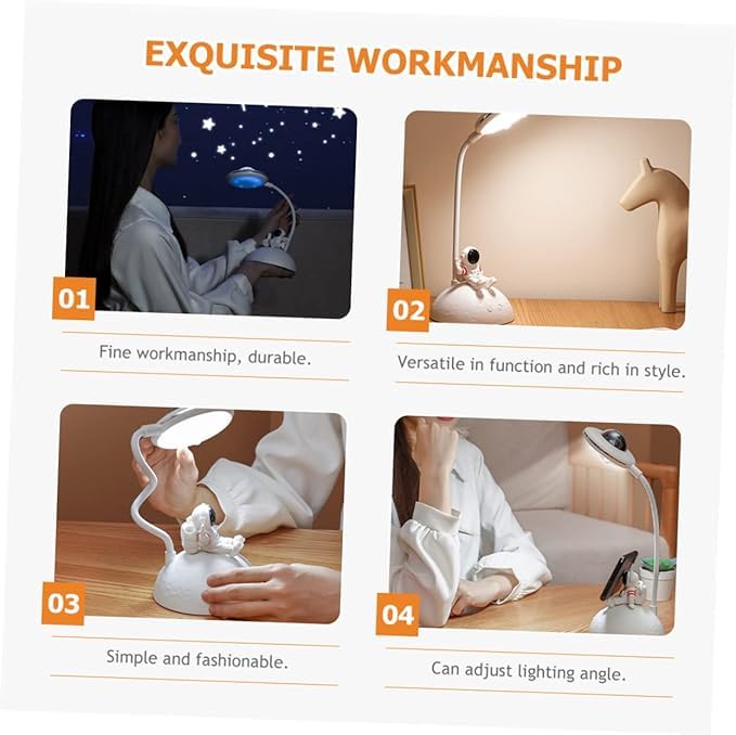 Lexton Astronaut Projector Lamp | Star Night Light with Phone Stand