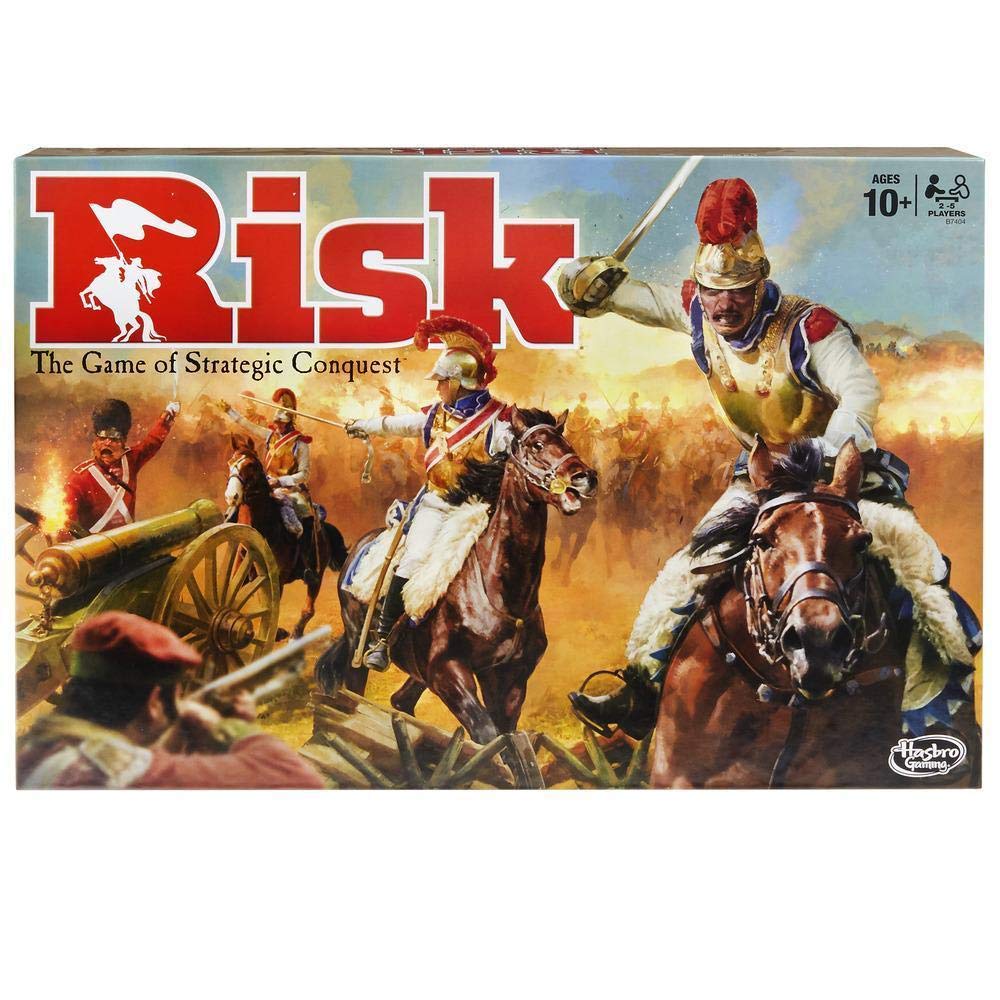Risk Hasbro Strategy Board Game for 2-5 Players, War Game for Teens & Family, Ages 10+ Gift