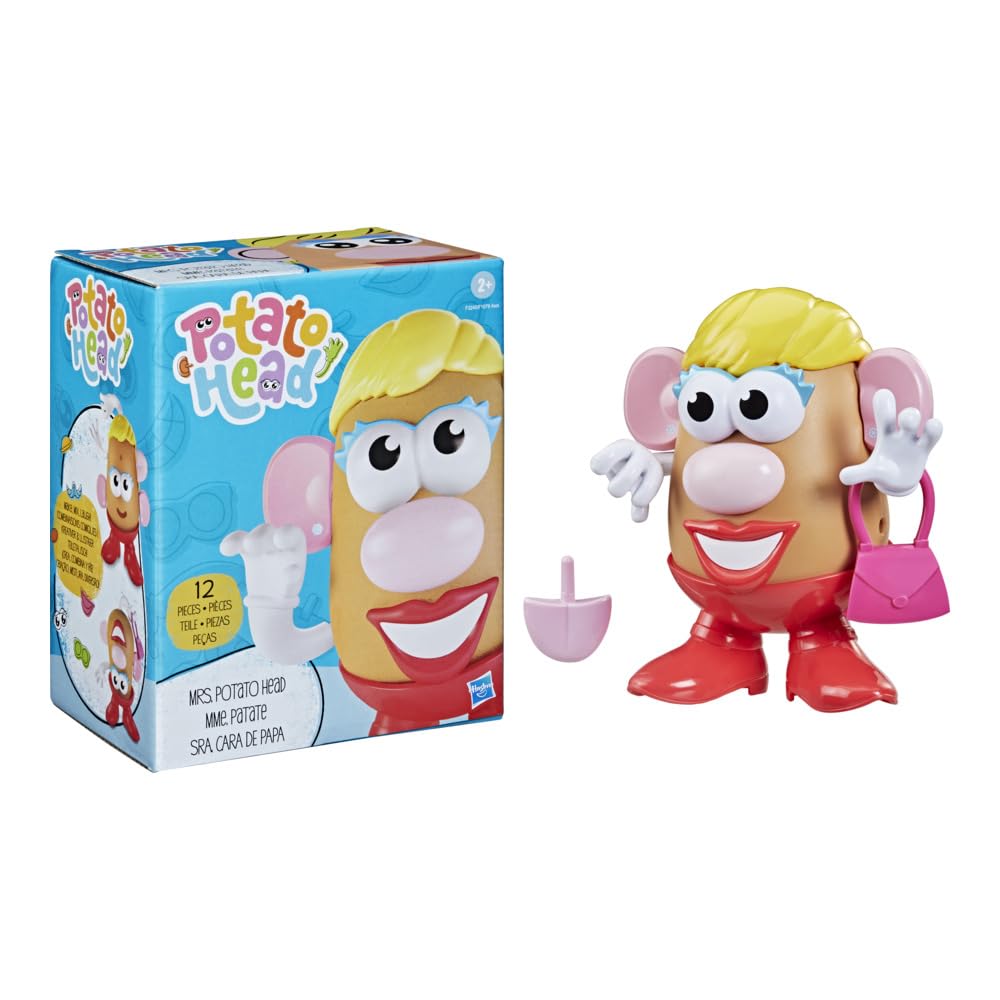Mr. Potato Head Classic Toy for Kids 2+ Years, Funny Face Activity Set with 12 Parts & Pieces, Creative Preschool Play Gift