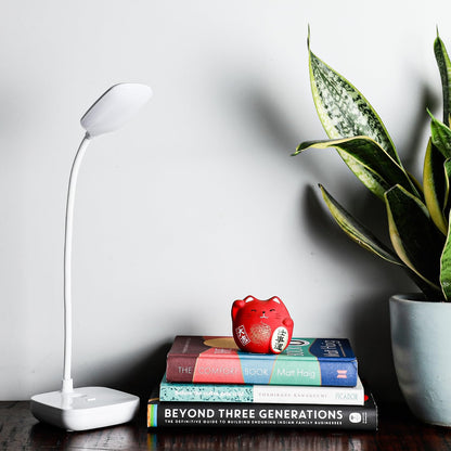 Lexton Rechargeable LED Table Lamp | Touch Control | 3 Color Modes | USB-C | White