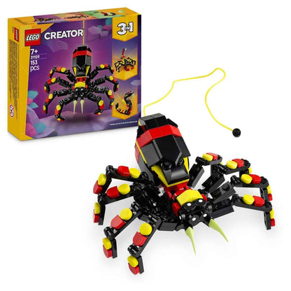 LEGO Creator 3in1 Wild Animals Surprising Spider Toy Set for Kids 7+ 31159