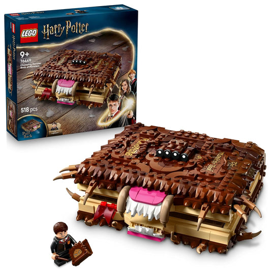 LEGO HARRY POTTER CHOMPING MONSTER BOOK OF MONSTERS  WIZARD TOY 76449 1.0 PACK  (Box Condition Damaged, Product Fine)