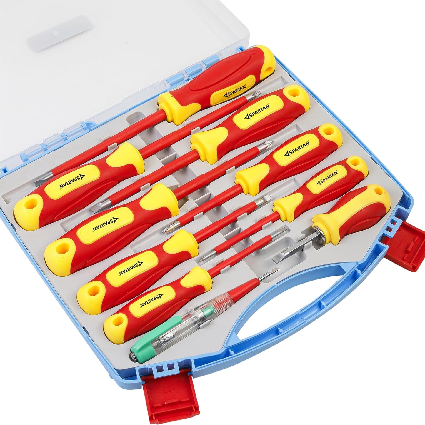 Spartan 10-in-1 Insulated Screwdriver Set for Electrical & DIY Repair