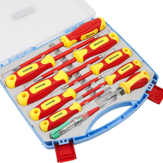 Spartan 10-in-1 Insulated Screwdriver Set for Electrical & DIY Repair