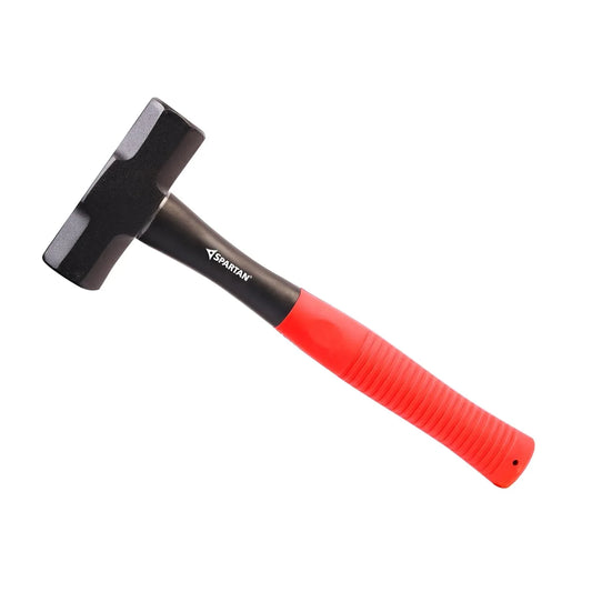 Spartan 2 lb Heavy Duty Sledge Hammer | Forged Steel Head | Fiberglass Shock-Resistant Non-Slip Handle