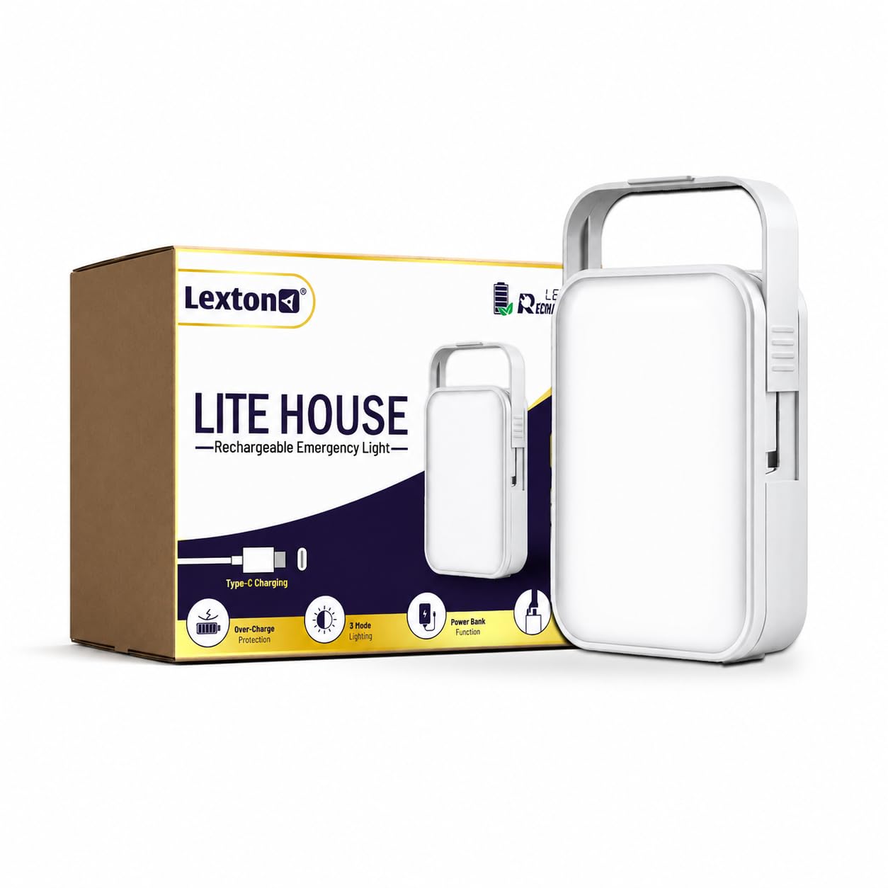 Lexton LiteHouse rechargeable emergency LED light