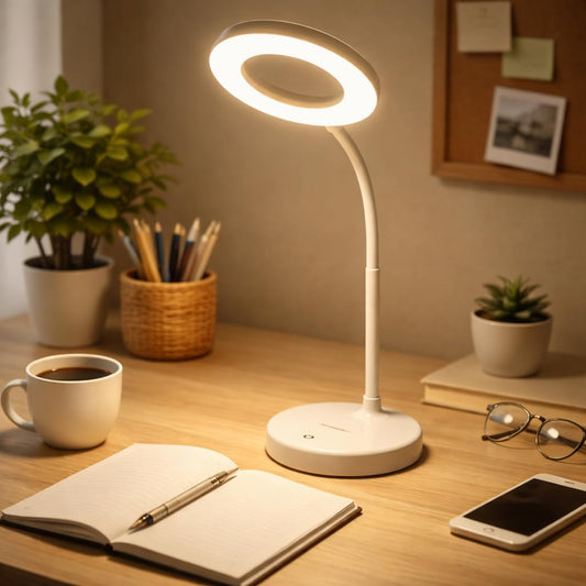 Lexton Sparkle Rechargeable LED Table Lamp with touch dimming, 3 colour modes