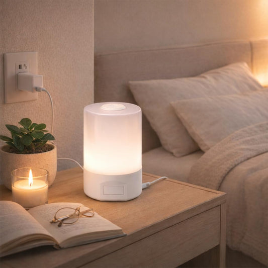 Lexton 4.5-Inch Touch LED Desk Lamp | 3 Light Modes | Eye-Care Study Light (White)