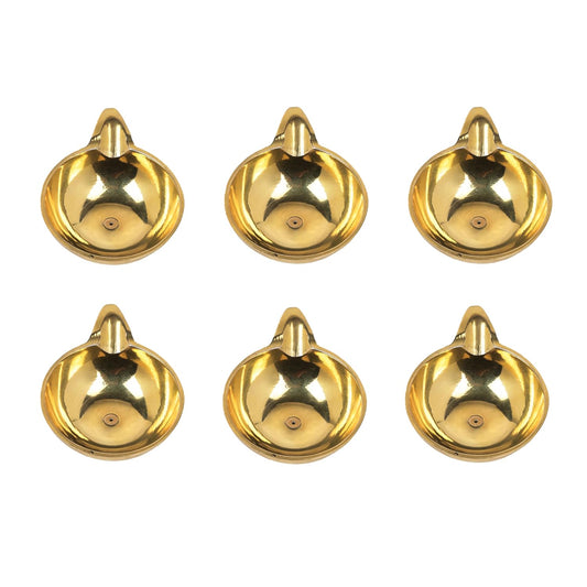 Klassic 2.3 Inch Pure Brass One Mukhi Diya for Puja, Mandir, Diwali Decor | Pack of 6
