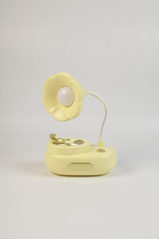 Lexton 11-Inch Phonograph LED Table Lamp | Vintage Gramophone Design & Soft Eye-Care Light
