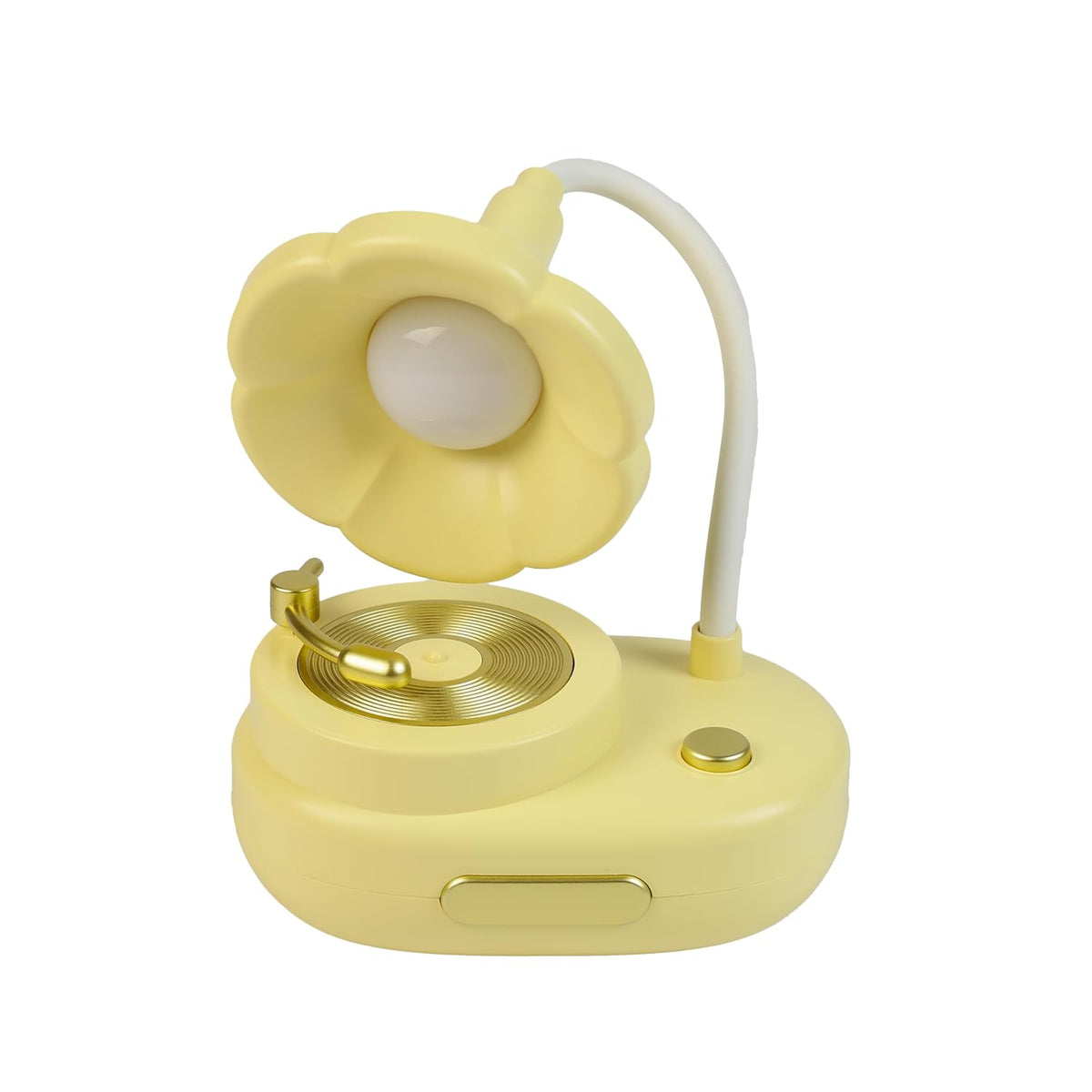 Lexton 11-Inch Phonograph LED Table Lamp | Vintage Gramophone Design & Soft Eye-Care Light