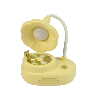 Lexton 11-Inch Phonograph LED Table Lamp | Vintage Gramophone Design & Soft Eye-Care Light
