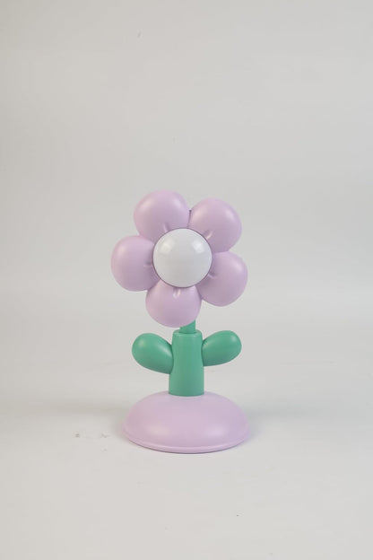 Lexton 7.5-Inch Flower LED Table Lamp | Rechargeable Kids Study & Reading Light with USB Charging