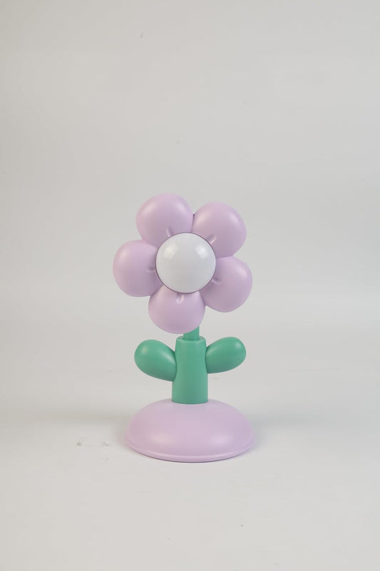 Lexton 7.5-Inch Flower LED Table Lamp | Rechargeable Kids Study & Reading Light with USB Charging