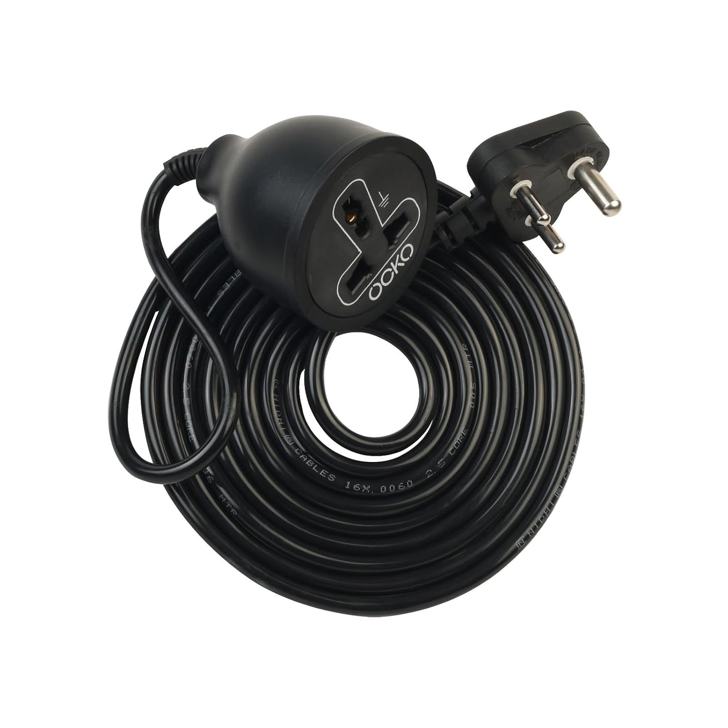 Ocko 10M Heavy-Duty 3-Pin Extension Cord | 10A 1500W Power Cable