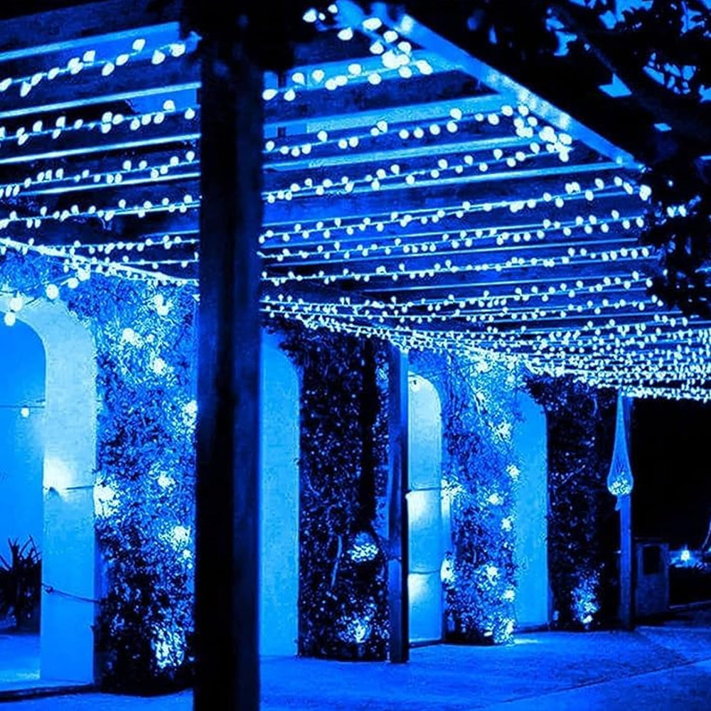 
                  
                    Lexton 36 Feet Long 40 LED Power Pixel Serial String/Fairy Light | Plug Sourced | Suitable for Home & Outdoor Decoration, Diwali, Christmas, Ramadan, Wedding, Party, Festival (Pack of 1, Blue)
                  
                