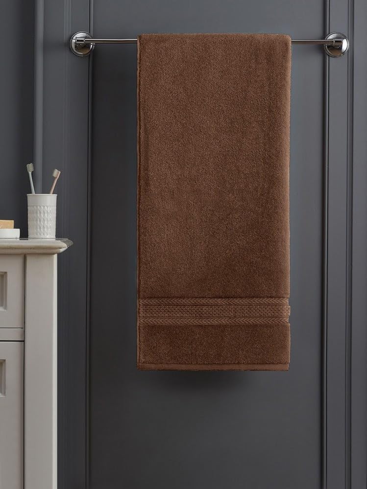 
                  
                    Raymond Home Refresh 100% Cotton Towel 1 Bath and 2 Piece Hand Towels | Soft Highly Absorbent, Quick Dry for Beach, Gym, Pool | 340 GSM (011530-PF01, Brown) (Pack of 1)
                  
                